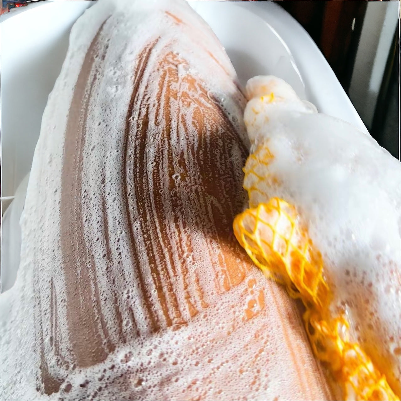 African Exfoliating Net Sponge 45”